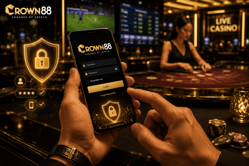 Crown88 Security login protection