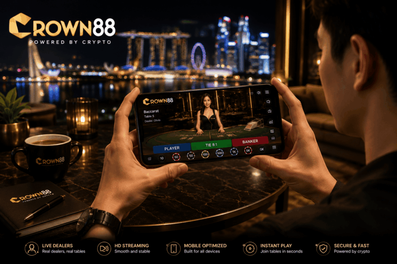 Crown88 live casino guide mobile gameplay